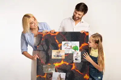 Tablica korkowa Lawa z wulkanu
