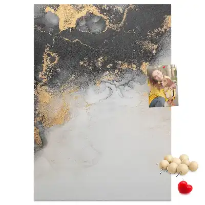 Tablica korkowa z motywem marmurowej abstrakcji