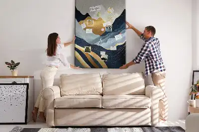 Tablica korkowa Abstrakcyjne góry