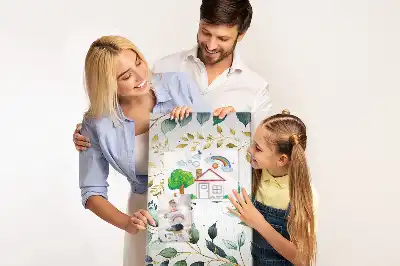 Tablica korkowa z motywem kwiatowym