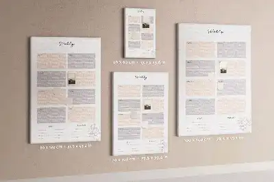 Tablica korkowa Planer tygodniowy