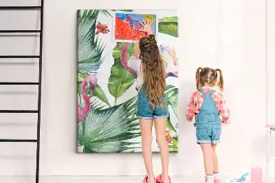 Kolorowa tablica korkowa Dziki flaming natura