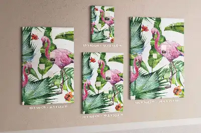 Kolorowa tablica korkowa Dziki flaming natura