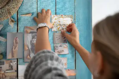 Kolorowa tablica korkowa Letni kapelusz i klapki