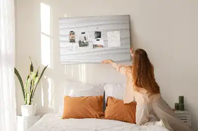 Tablica korkowa z teksturą fal