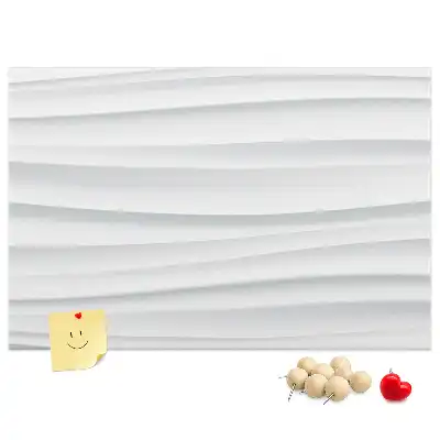 Tablica korkowa z teksturą fal