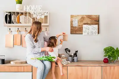 Tablica korkowa z fakturą drewna