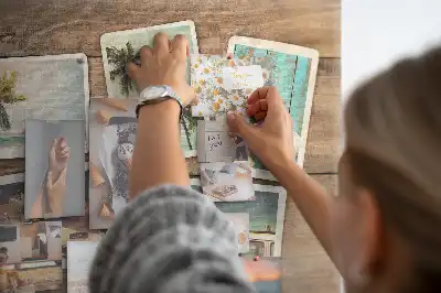 Tablica korkowa dla dzieci na zdjęcia w stylu polaroid