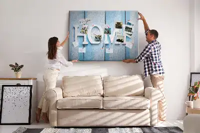 Ozdobna tablica korkowa z napisem Home