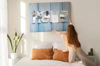 Ozdobna tablica korkowa z napisem Home
