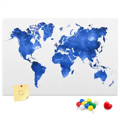 Tablica korkowa dla dzieci Mapa świata kosmos