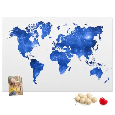 Tablica korkowa dla dzieci Mapa świata kosmos