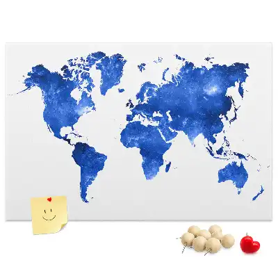 Tablica korkowa dla dzieci Mapa świata kosmos