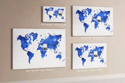 Tablica korkowa dla dzieci Mapa świata kosmos