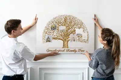 Ozdobna tablica korkowa Stare rodzinne drzewo