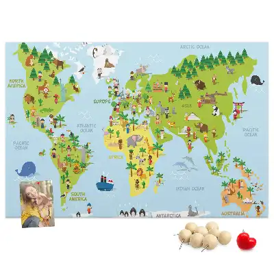 Korkowa mapa świata Kultury