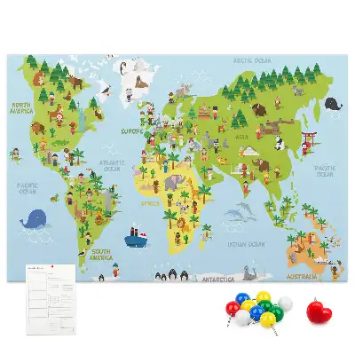 Korkowa mapa świata Kultury