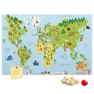 Korkowa mapa świata Kultury