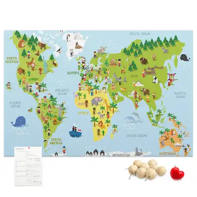 Korkowa mapa świata Kultury