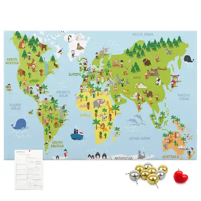 Korkowa mapa świata Kultury