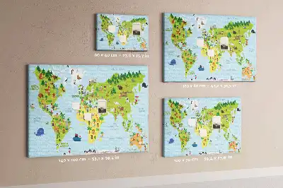 Korkowa mapa świata Kultury