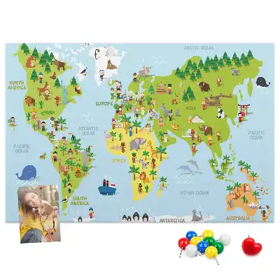 Korkowa mapa świata Kultury