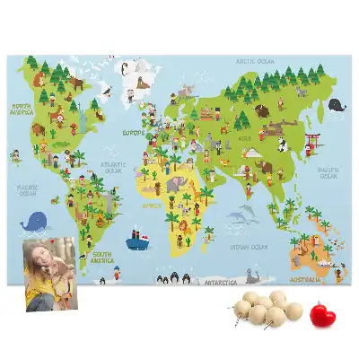 Korkowa mapa świata Kultury