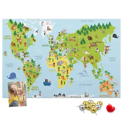 Korkowa mapa świata Kultury