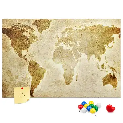 Korkowa tablica Historyczny atlas globu retro