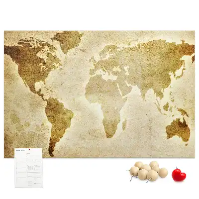 Korkowa tablica Stara mapa świata