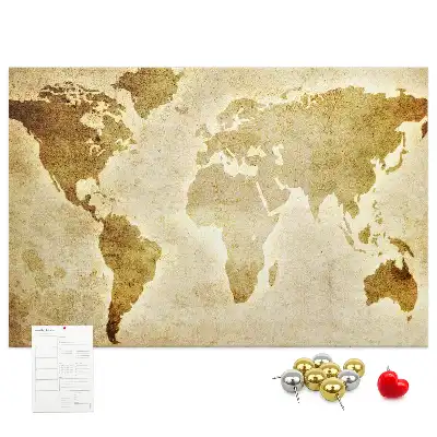 Korkowa tablica Historyczny atlas globu retro