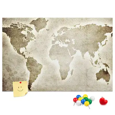 Tablica korkowa dla dzieci Mapa świata
