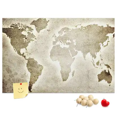 Tablica korkowa dla dzieci Mapa świata