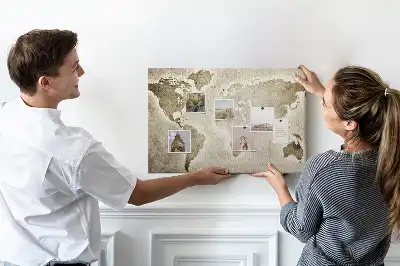 Tablica korkowa dla dzieci Mapa świata