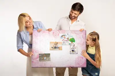Tablica korkowa Róże abstrakcja