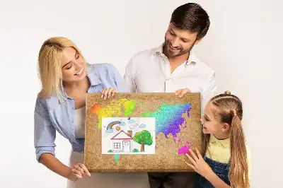 Korkowa tablica Mapa świata