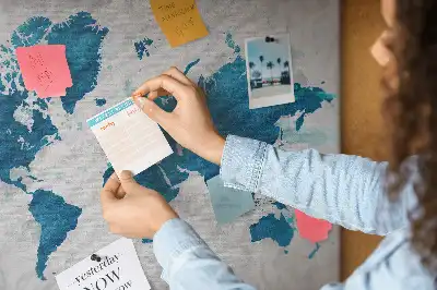 Tablica korkowa dla dzieci Mapa świata