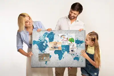 Tablica korkowa dla dzieci Mapa świata