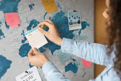 Wielkoformatowa korkowa mapa świata dla dzieci
