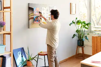 Tablica korkowa dla dzieci Abstrakcja fala
