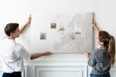 Tablica korkowa ozdobna Mapa Europy