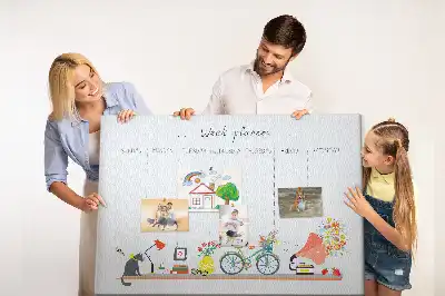 Tablica korkowa ozdobna Tygodniowy planer