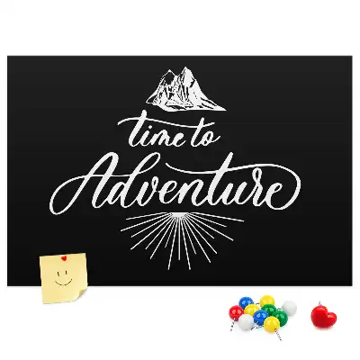 Ozdobna tablica korkowa Myśl o podróżach i przygodach