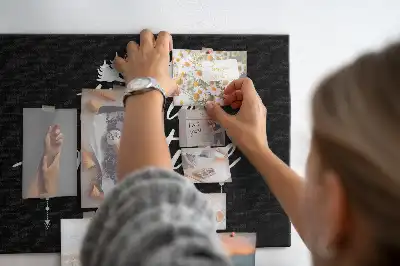 Tablica korkowa dla dzieci Podróżnicze motto życiowe