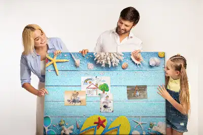 Tablica korkowa dla dzieci Muszle i elementy plażowe