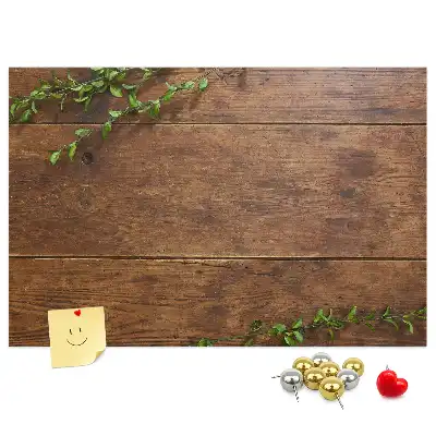Tablica korkowa w ramie z rustykalnego drewna
