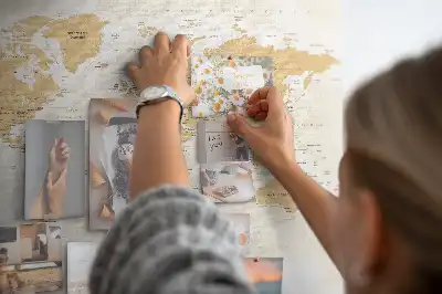 Korkowa tablica Polityczna Mapa Świata