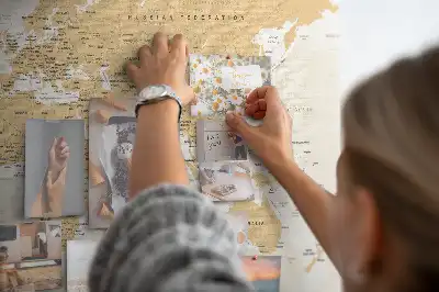 Korkowa tablica Polityczna Mapa Świata