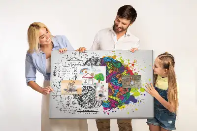 Tablica korkowa dla dzieci Abstrakcja mózg