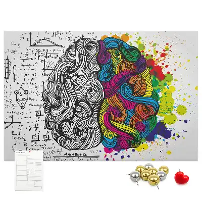 Tablica korkowa dla dzieci z motywem psychologicznym